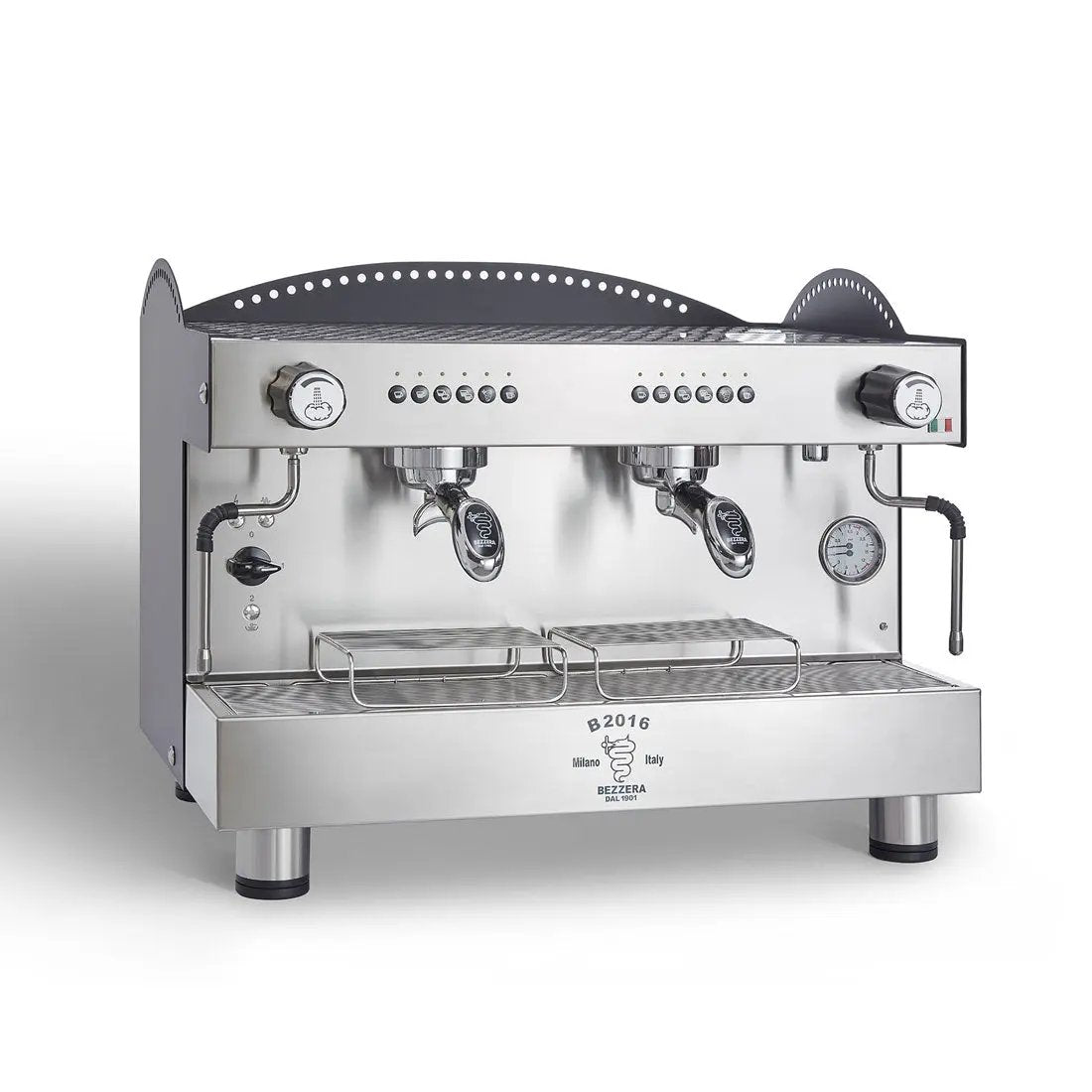 Bezzera 3L Black 2-Group Professional Espresso Machine BZB2016B2DE FED