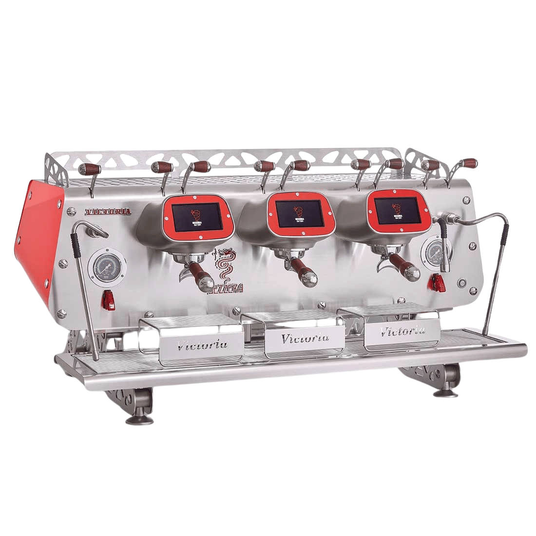Bezzera VICTORIA Red 3-Group Professional Espresso Machine - BZVICTORIA3R FED