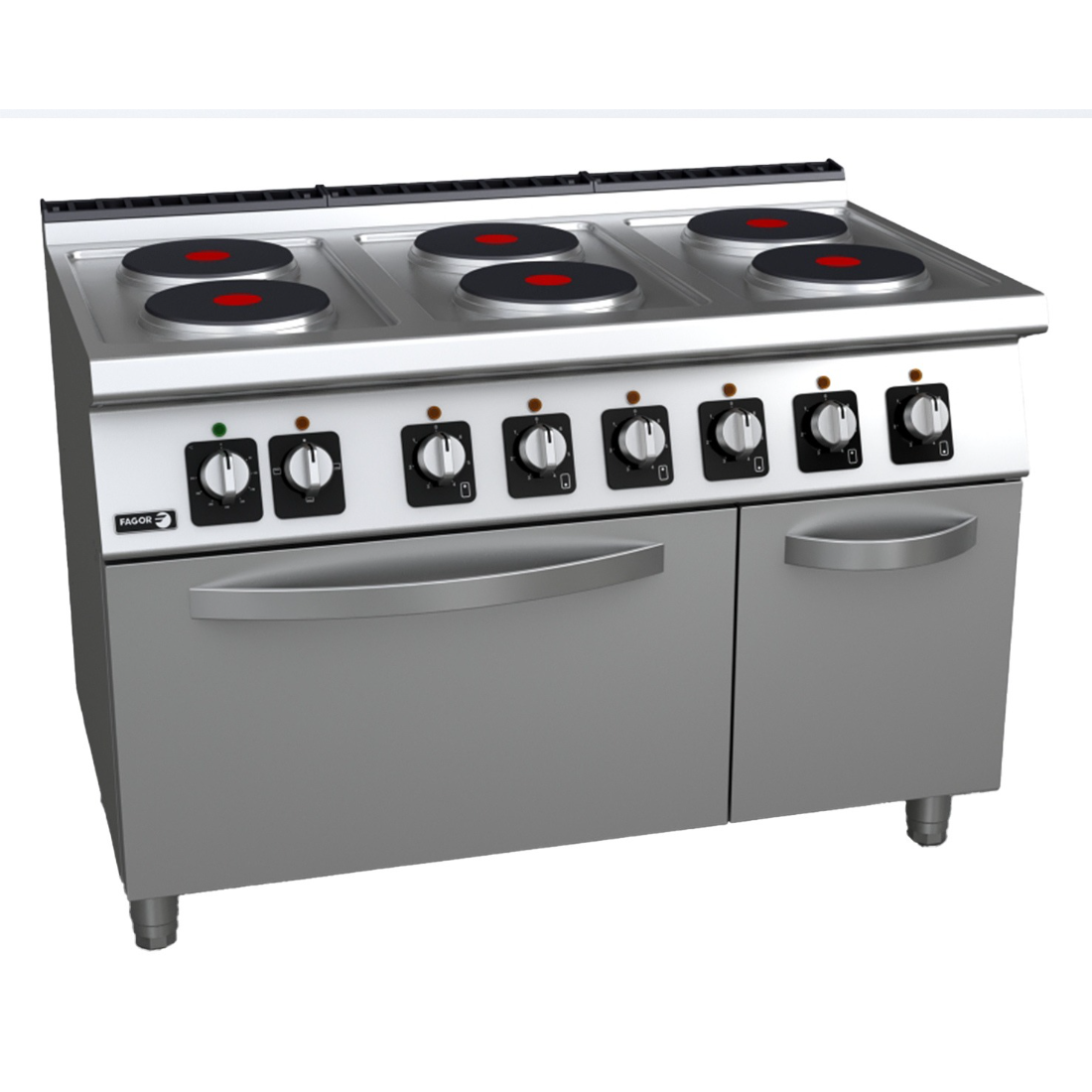 Fagor Kore 700 Series Electric 6 Burners with oven C-E761 FED