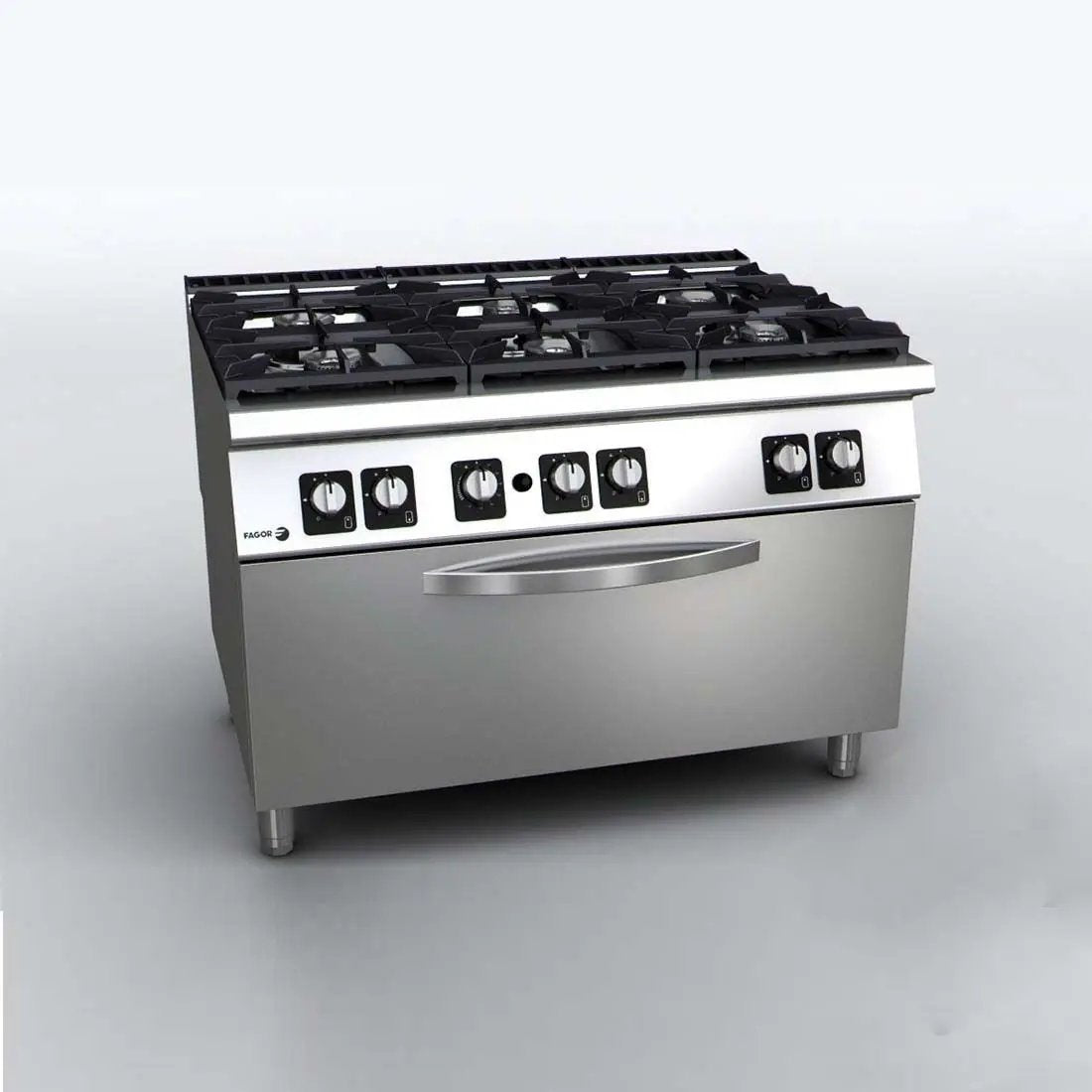 Fagor Kore 900 Series Gas 6 Burner with Gas Oven - C-G961OPH FED
