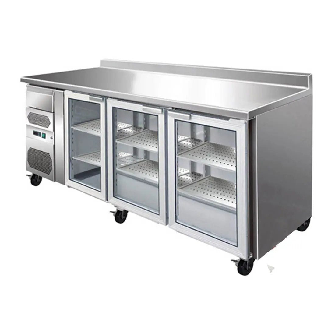 CM20G TROPICALISED Three Door Bar Fridge FED