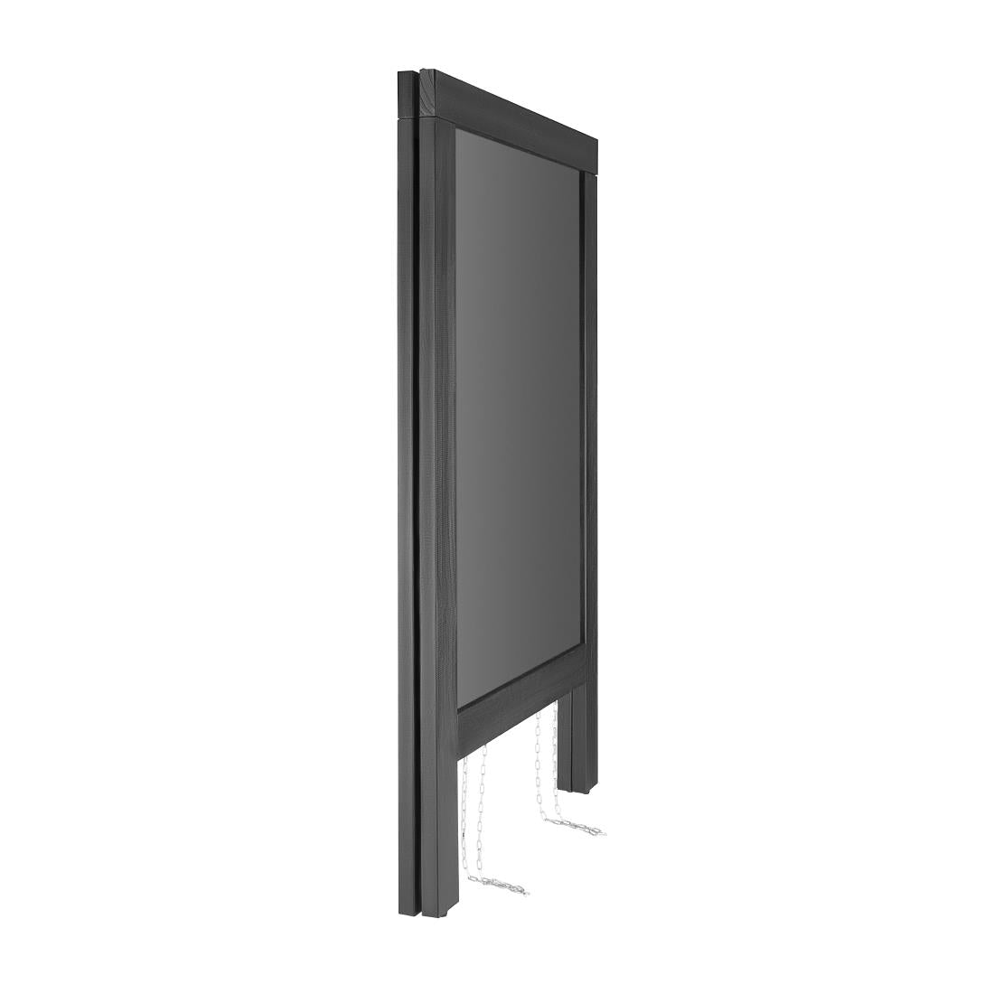 Olympia Pavement Board Black Wooden Frame - 700x1200mm