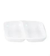 M/Mine Divided Dish-85X70Mm, White Trenton
