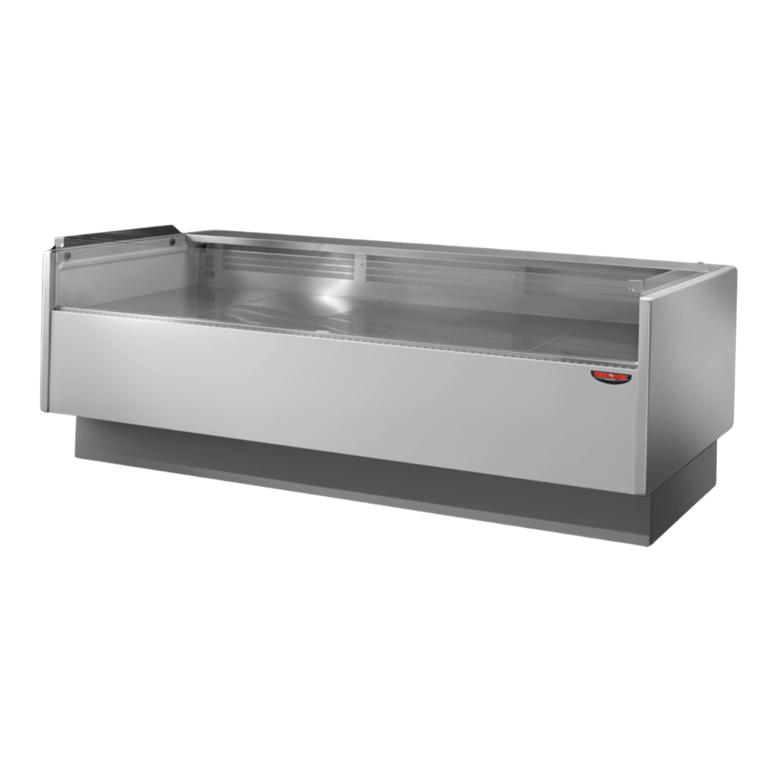 Tecnodom Serie MR80 Black 2480mm Self-serving Deli Display with Storage and Castors - TDMR-0825SELF FED