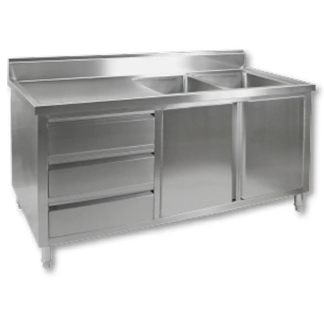 DSC-1800R-H KITCHEN TIDY CABINET WITH DOUBLE RIGHT SINKS FED