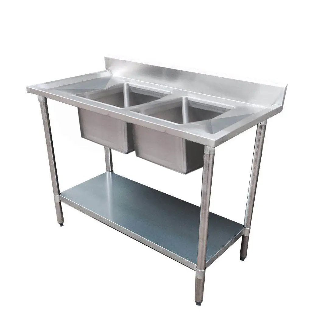 Modular System Double Sink Bench Centre 1200x700x900mm - 1200-7-DSBC FED