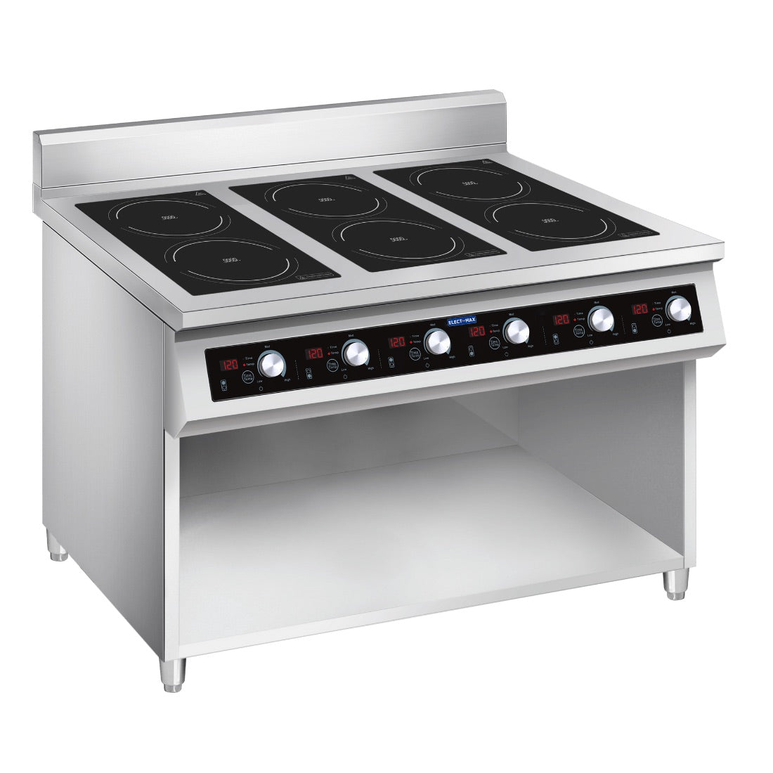 Electmax 700 Series Induction 6-Burner Cooker with Splashback EIC7-1200P FED