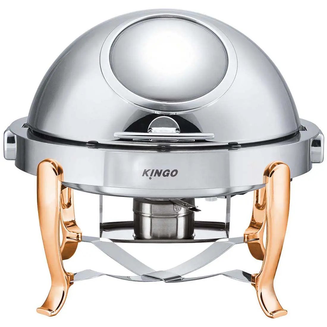 KGS6803 Round Chafing Dish with Gilt Legs FED