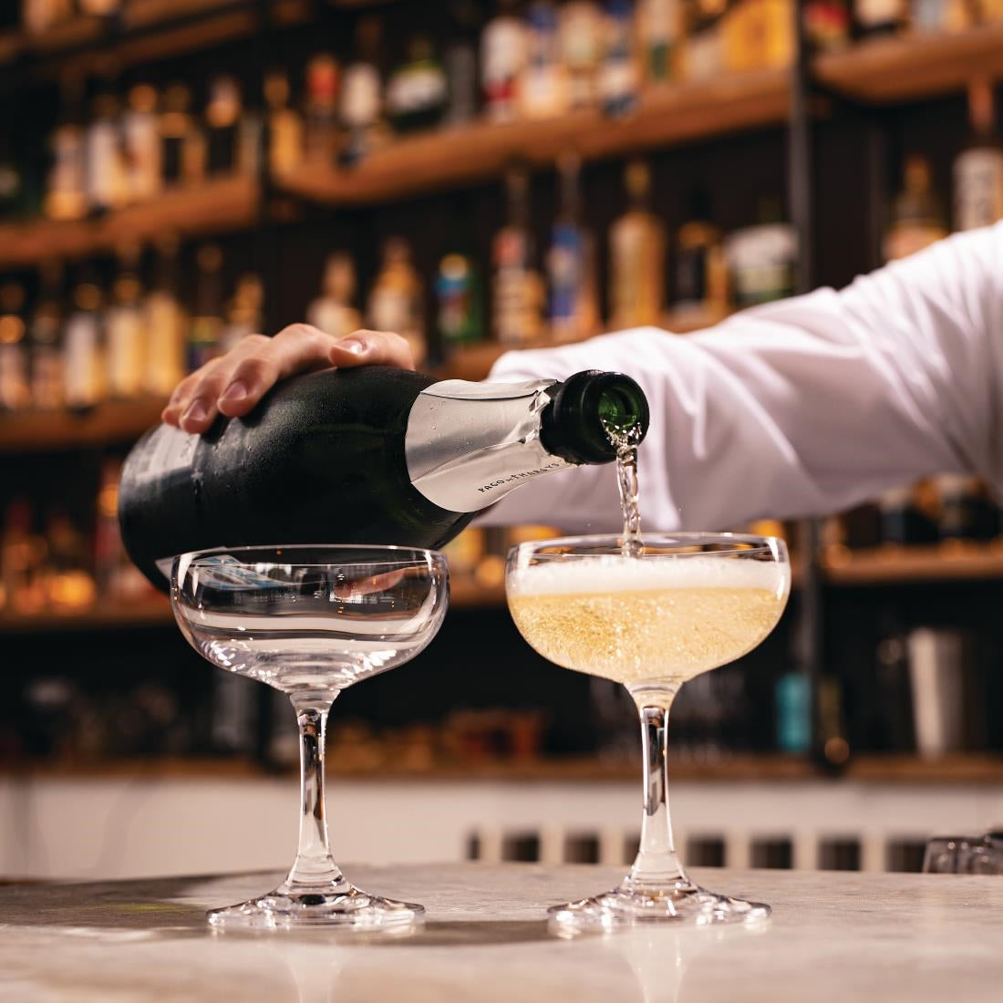 Olympia Crystal Bar Collection Champagne Saucer - 200ml 7oz (Box 6) Uropa