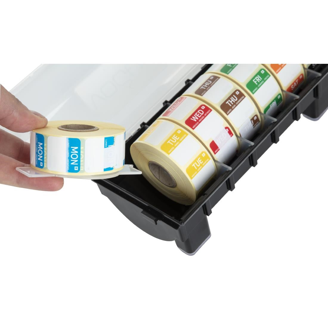 Hygiplas Day of the week Removable labels starter Kit 1'' (inc Dispenser)