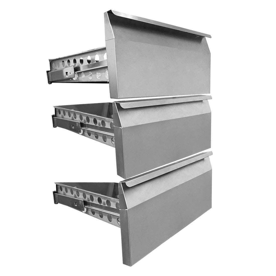 Optional Set 3 Drawers for Solid Door Units - GN-3DRAWER FED