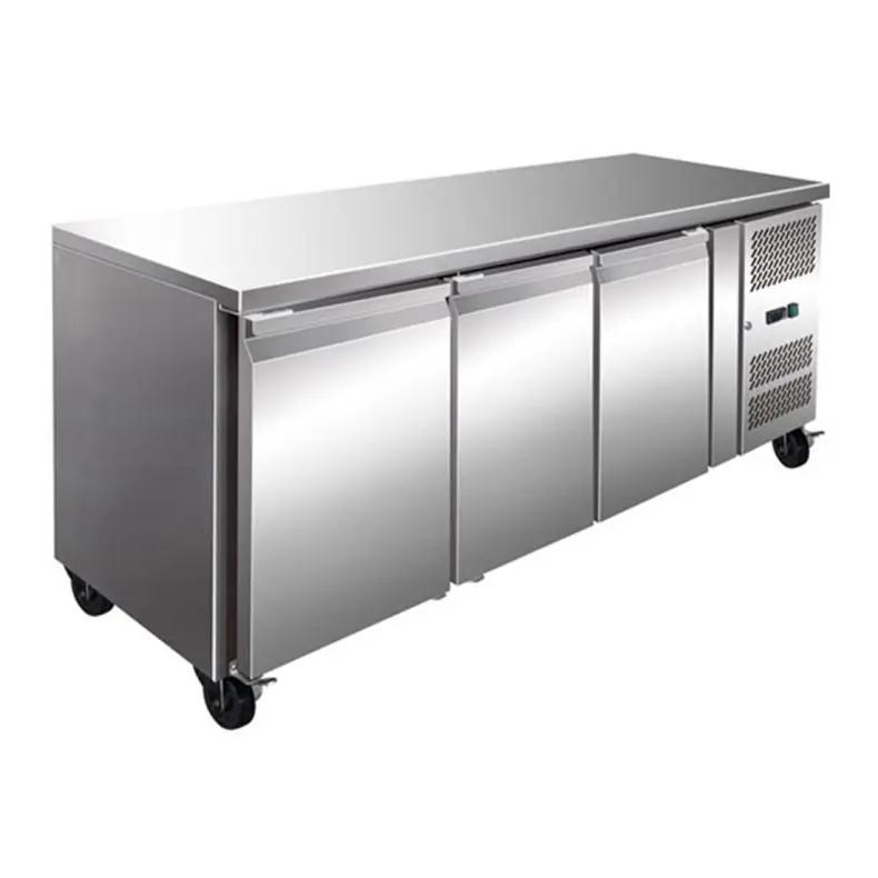 GN3100BT TROPICALISED 3 Door Gastronorm Bench Freezer FED