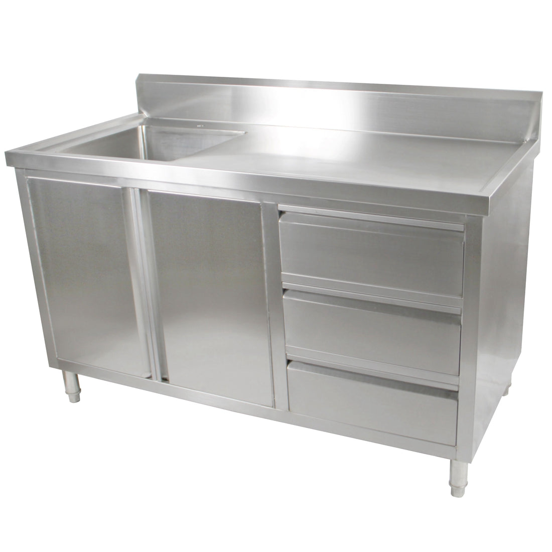 Kitchen Tidy Cabinet With Left/Right Sink 700mm Deep
