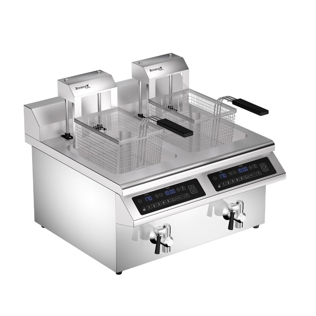 Benchstar Double Tanks Auto Lifting Induction Fryer - IF7000D-AL FED