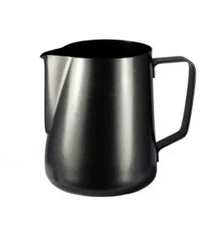 Milk Frothing Jugs Black Satin Finish S/S 1 Litre Trenton