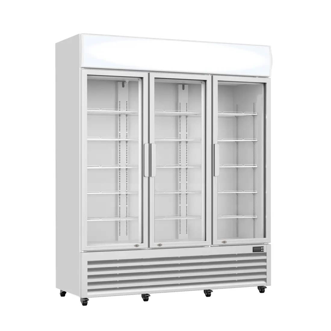 Thermaster Three Glass Door Colourbond Upright Drink Fridge LG-1203P FED