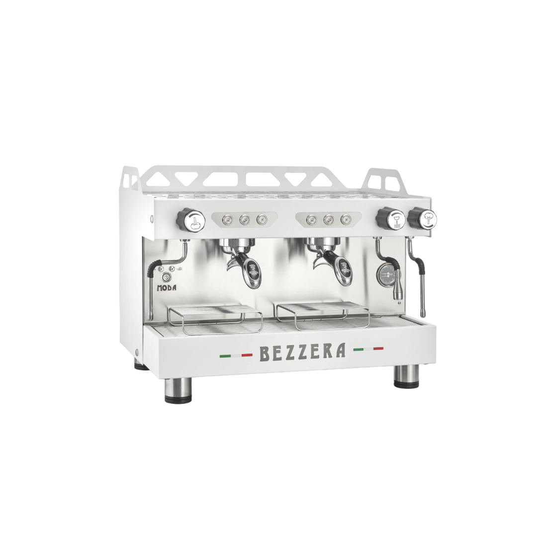 BEZZERA MODA DE 2 Group Espresso Machine White - MODADE2W FED