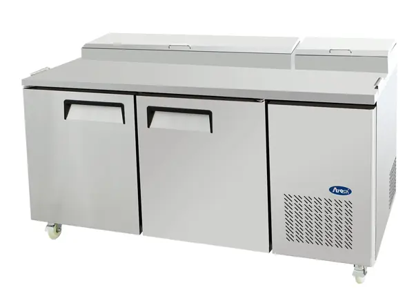 Product image of Atosa MPF8202 2 Door Pizza Prep Table Fridge 1702 mm