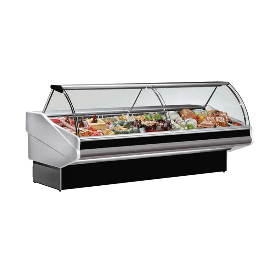 Tecnodom Curved Front Glass Deli Display 2020x1140x1260 PAN2000 FED