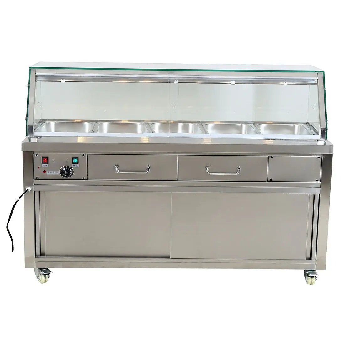 F.E.D Heated Bain Marie Food Display - PG180FE-YG FED