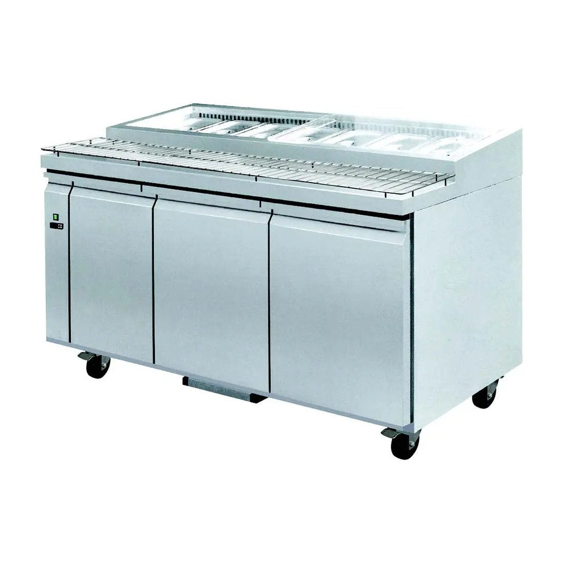 PWB150 three door DELUXE Pizza Prep Bench FED