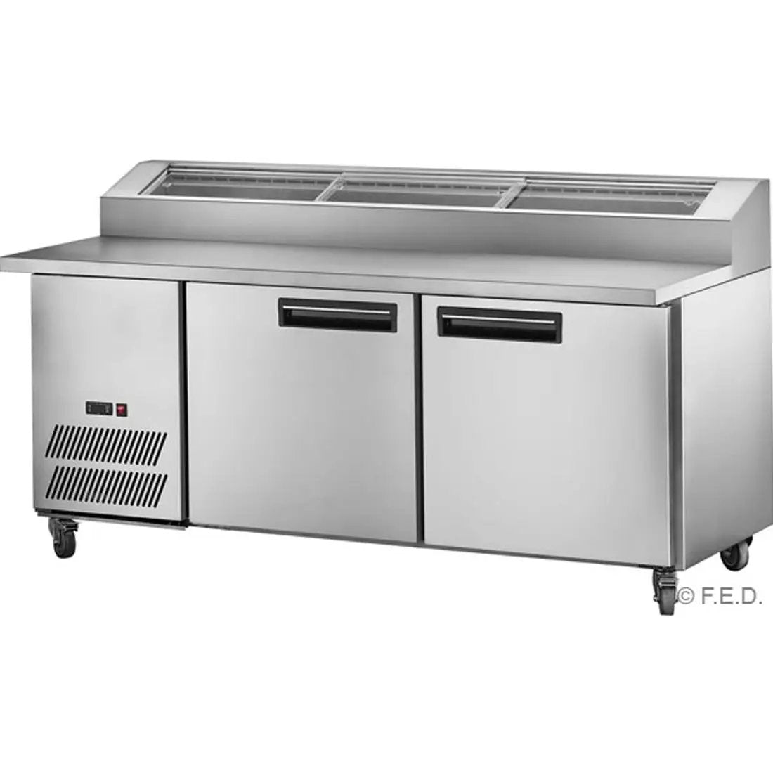 PPB/18 two large door DELUXE Pizza Prep Bench FED