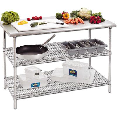 Ex-Showroom: Modular System Stainless Steel Top Utility Bench - SHSB/2-13-SA7-Jul FED