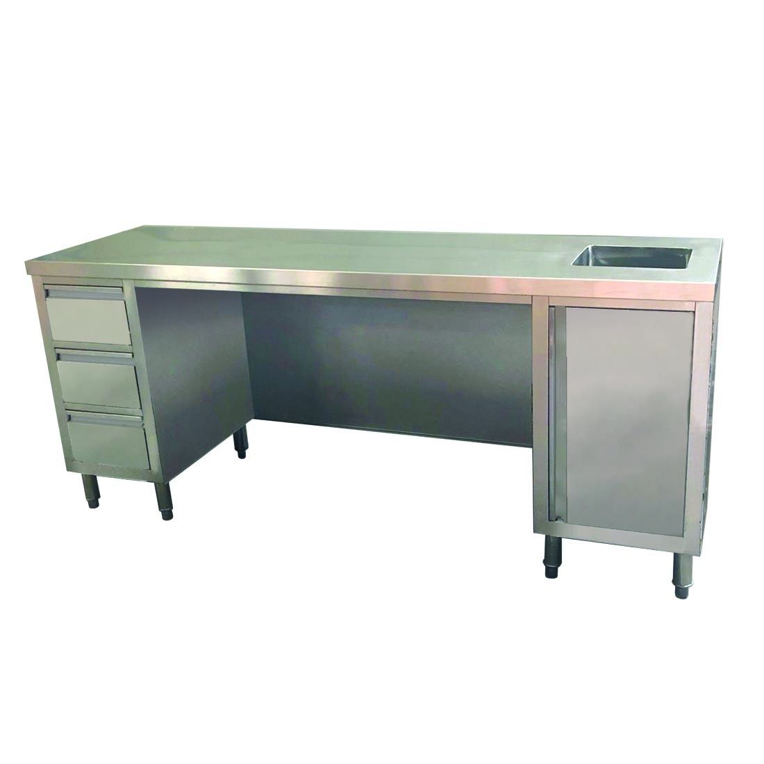2NDs: Modular System Multipurpose Utility Bench with Sink - SS6-2100R-H-VIC700 FED