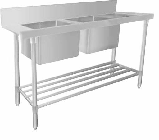 Product image of Mixrite WSS26165L Stainless Steel Dishwasher Double Inlet Sink