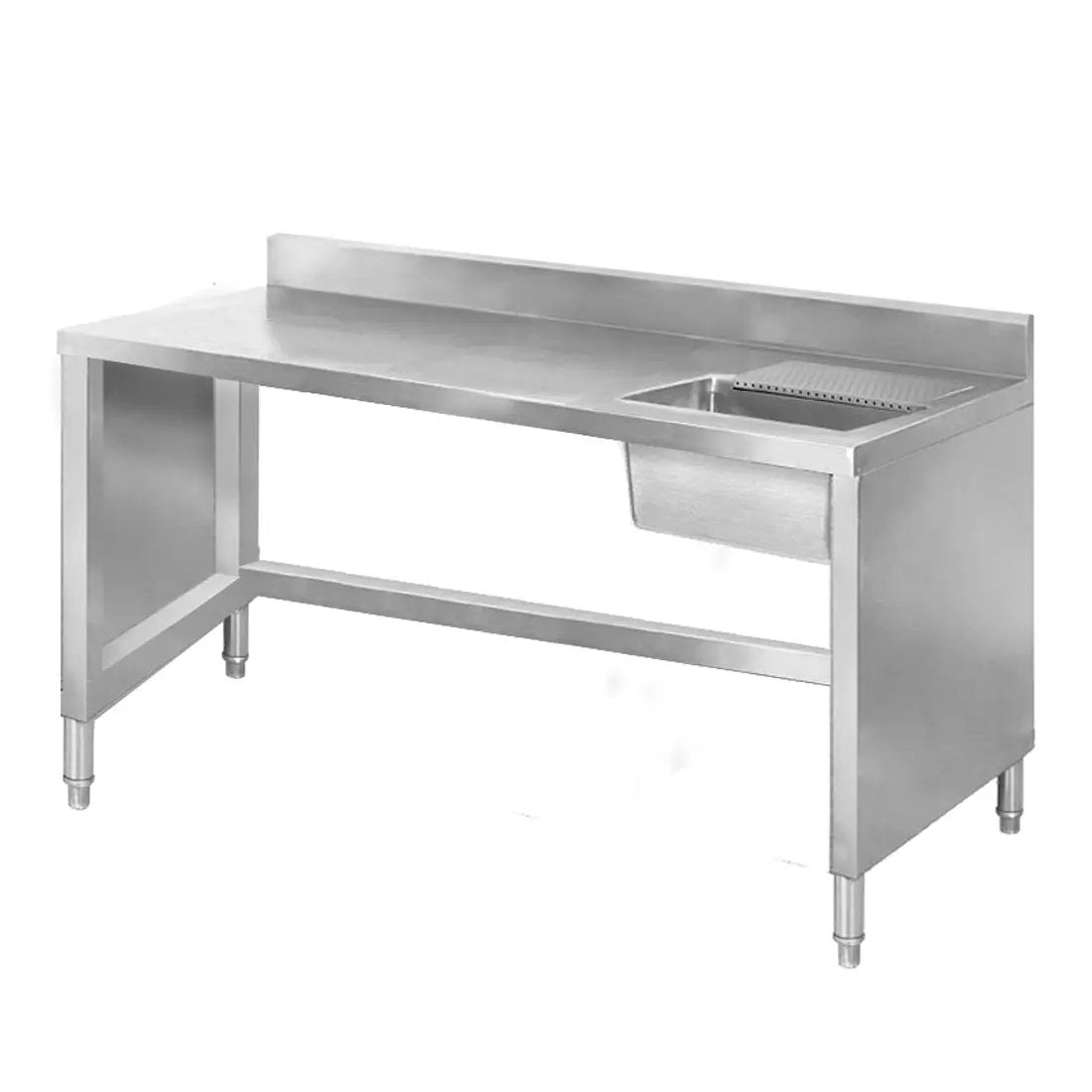 SSB6-1400R Sink Work Bench with Splashback 1400mm FED