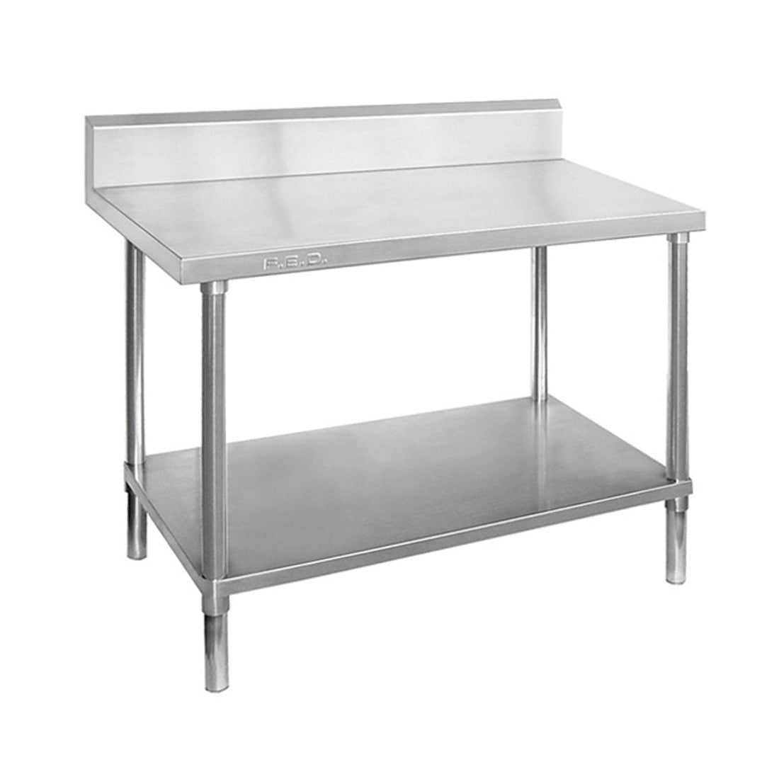 Economic 304 Grade Stainless Steel Tables with Splashback 600 Deep - SSTable6SB-EC