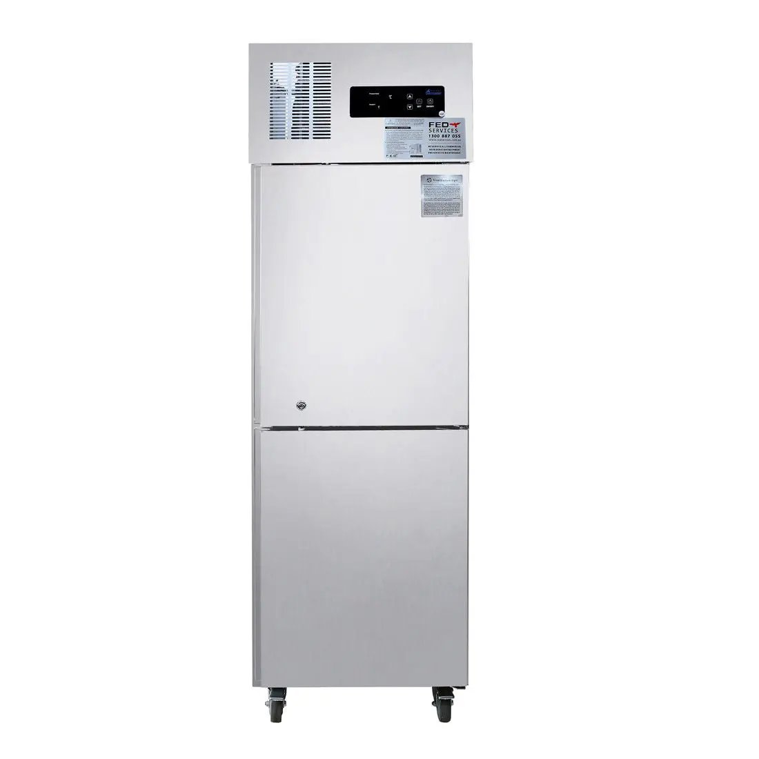 TROPICAL Thermaster 2 x Half door SS Fridge - SUC500 FED