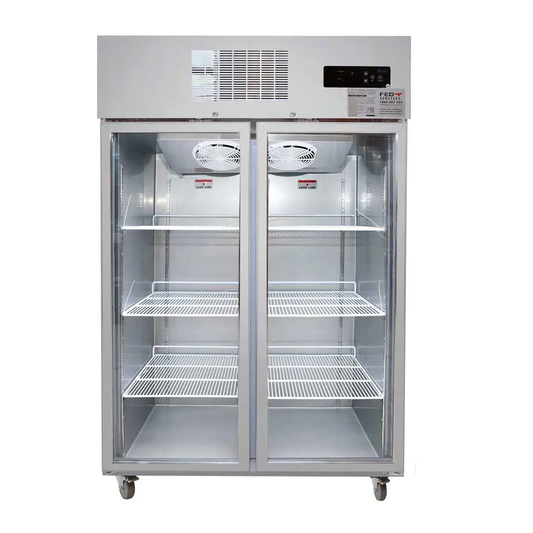 Thermaster Double Door Upright Display Fridge - SUCG1000 FED