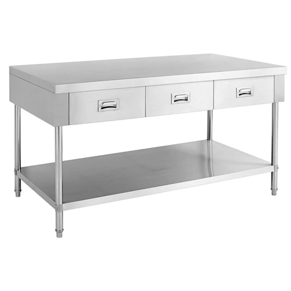 SWBD-7-1500 Work bench with 3 Drawers and Undershelf FED