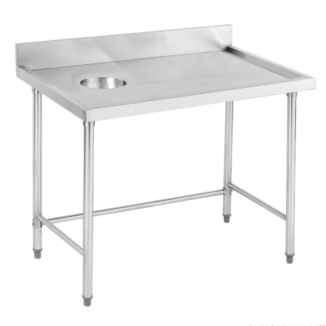 Modular System High Quality Stainless Steel Bench with splashback SWCB-7-1200L FED