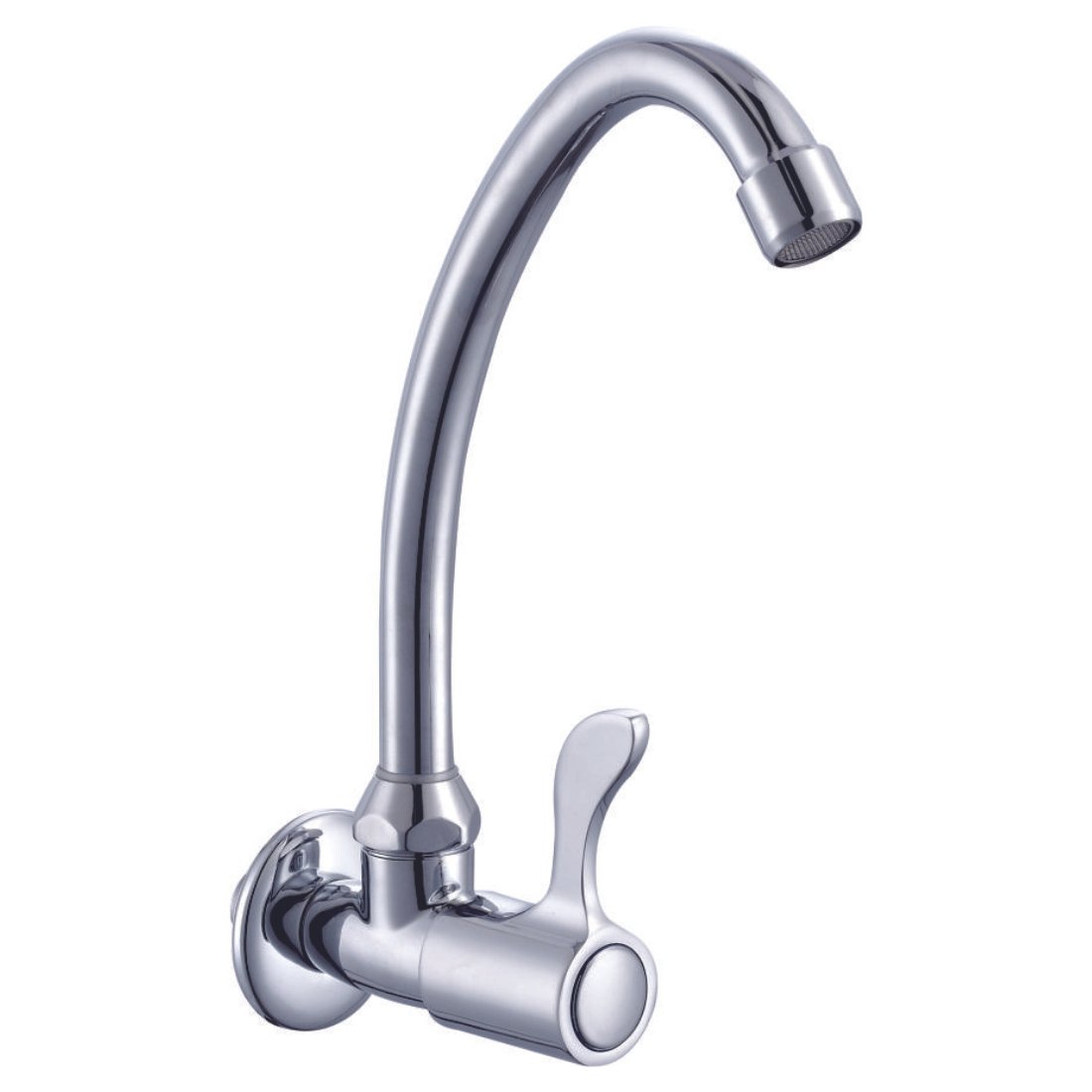 Wall Mounted Gooseneck Faucet with Front Handle T20139L
