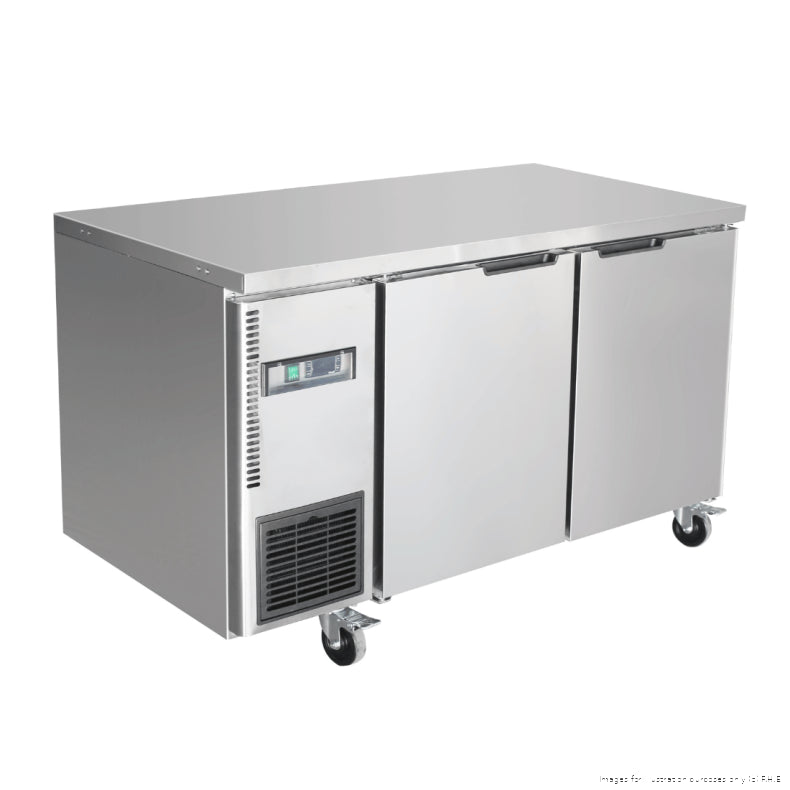 Thermaster Stainless Steel double Door Workbench Fridge - TL1200TN