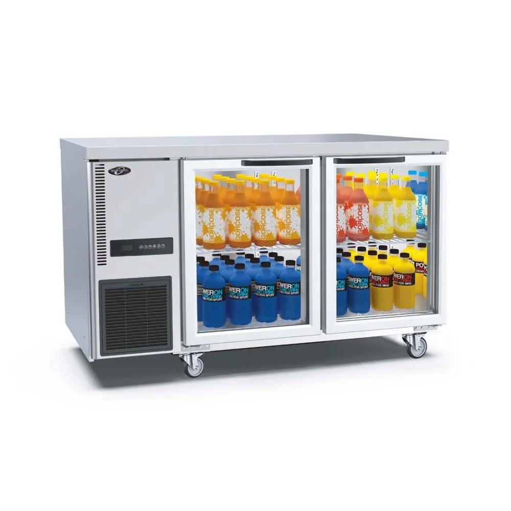 Thermaster Double Glass Door Workbench Fridge - TL1200TNG FED