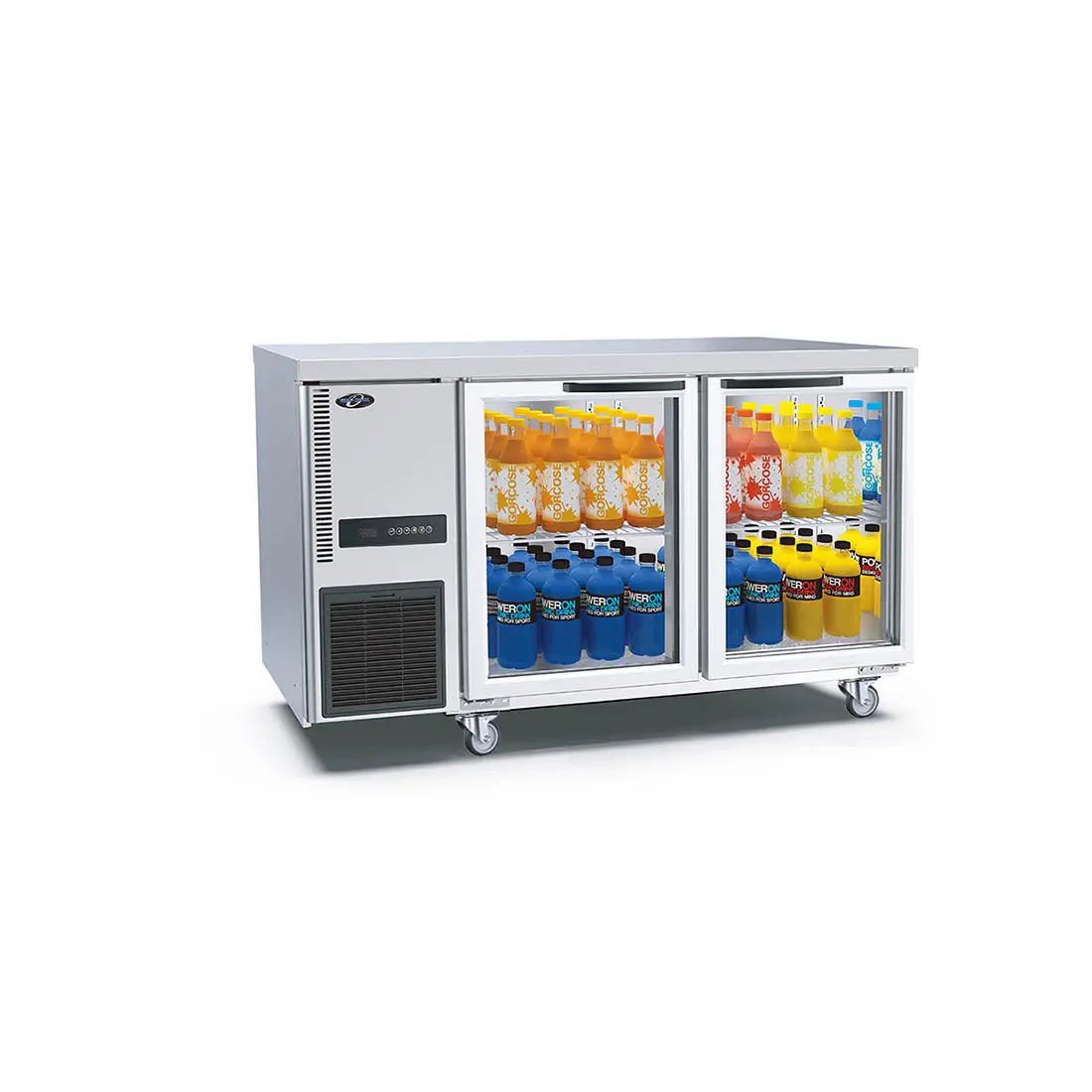 Thermaster Glass Door Workbench Fridge - TL1500TNG FED