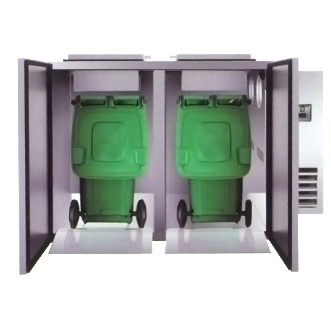 REFRIGERATED SOLID WASTER COOLER WITH 2PCS - WBC2-240 FED