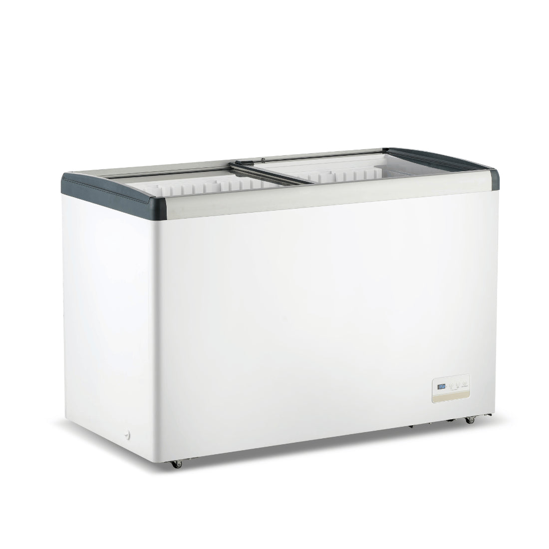 Thermaster 396L Chest Freezer with Flat Glass Sliding Lids - WD396G FED