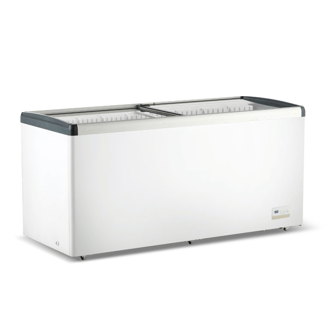 Thermaster 586L Chest Freezer with Flat Glass Sliding Lids - WD586G FED