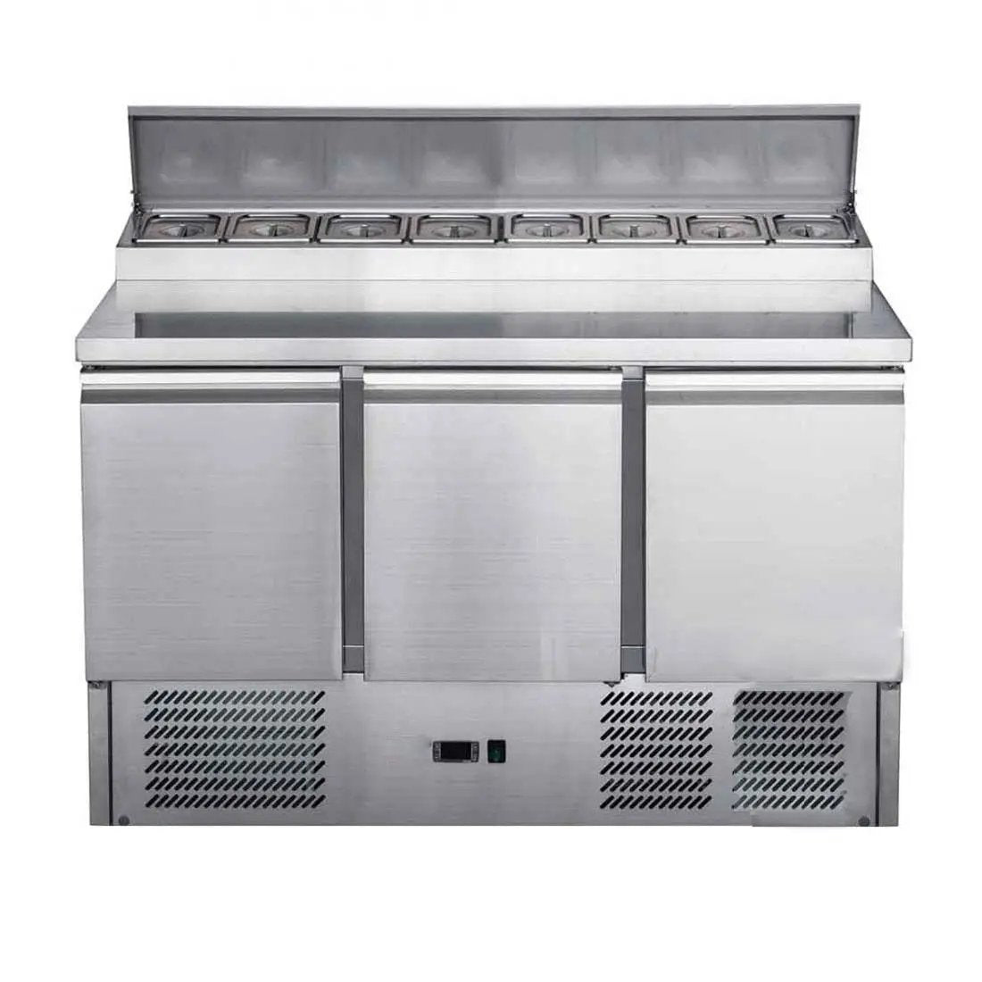 FED-X Three Door Salad Prep Fridge - XGNS1300D FED