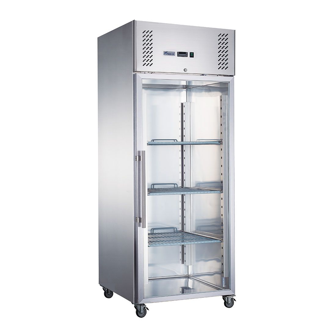 2NDs: FED-X S/S Full Glass Door Upright Freezer - XURF600G1V-VIC865 FED