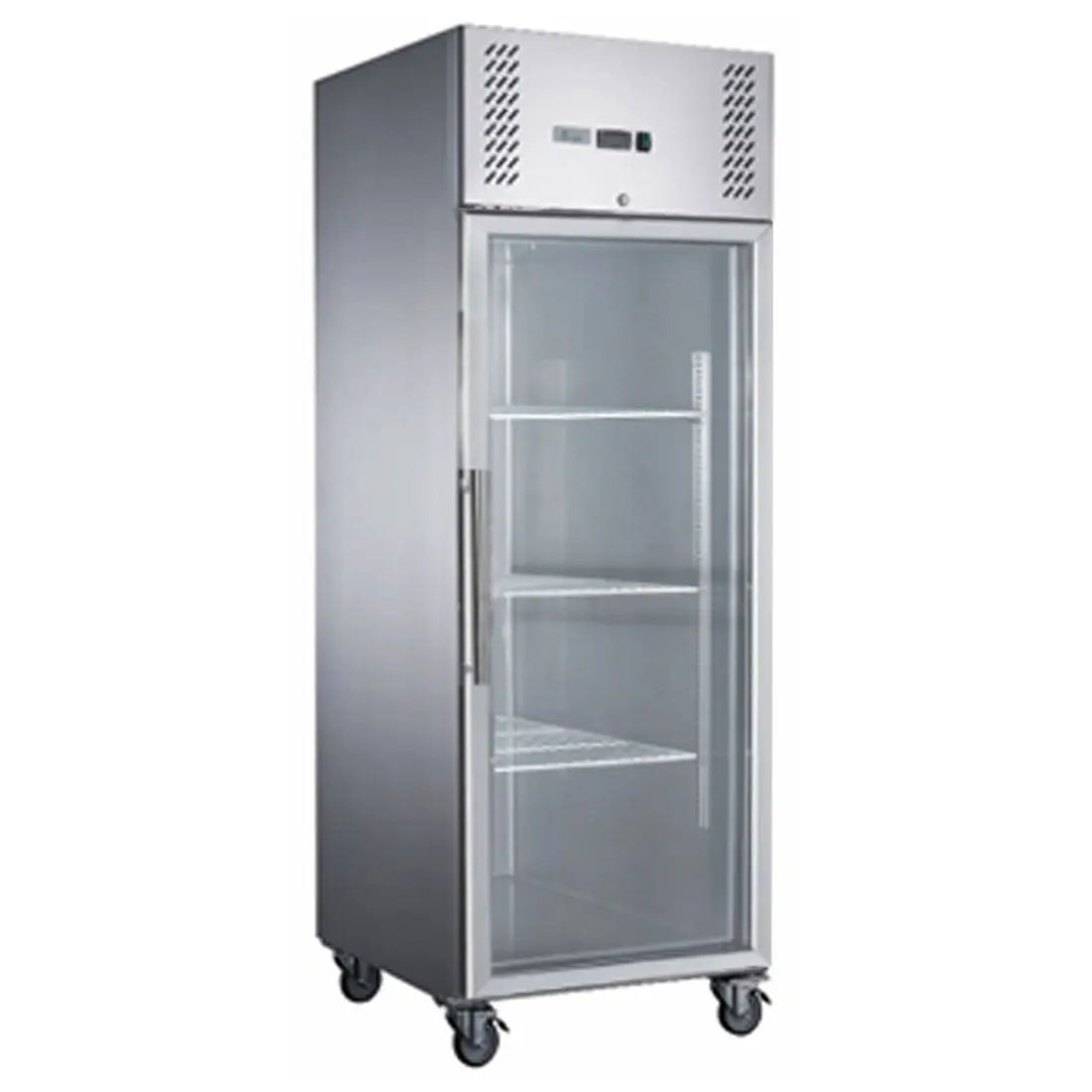 FED-X S/S Full Glass Door Upright Freezer - XURF600G1V FED