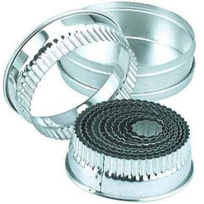 Cutter Set -Round Crinkle 14Pc