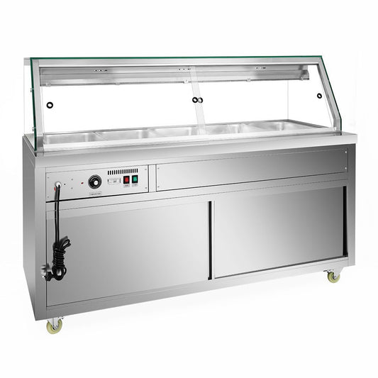 2NDs: Thermaster Wet and Dry Bain Marie Display 5x1/1 GN Pans - PG180FE-XG-NSW2035
