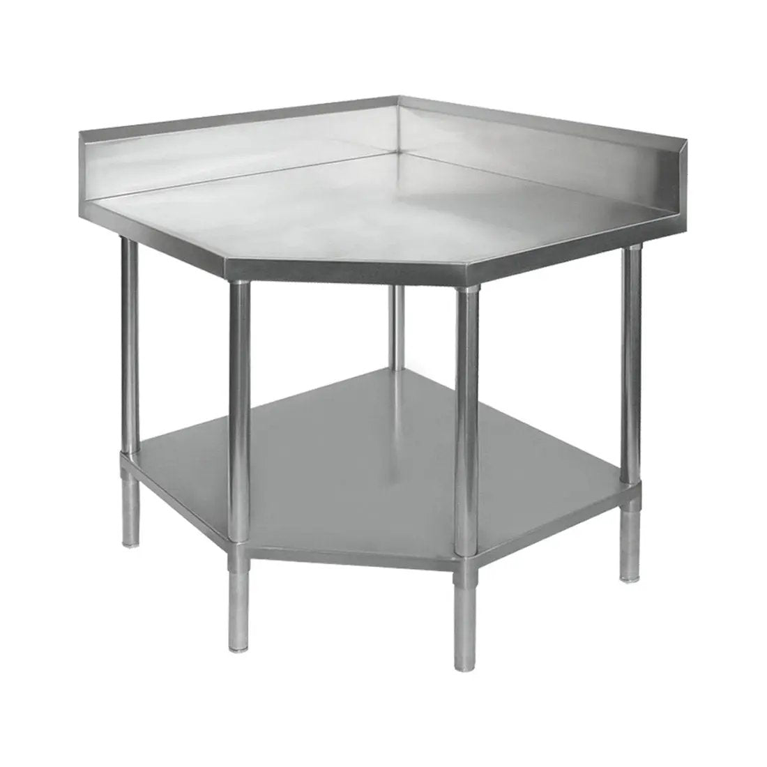 0900-6-WBCB/H - Corner Workbench with 100mm Splashback, 900x900x900mm FED