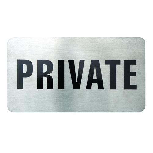 Private Wall Sign S/S