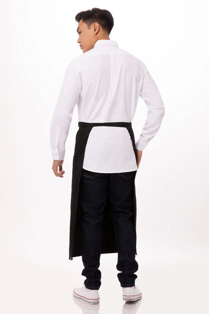 Two Pocket Bistro Apron 3/4 - Black